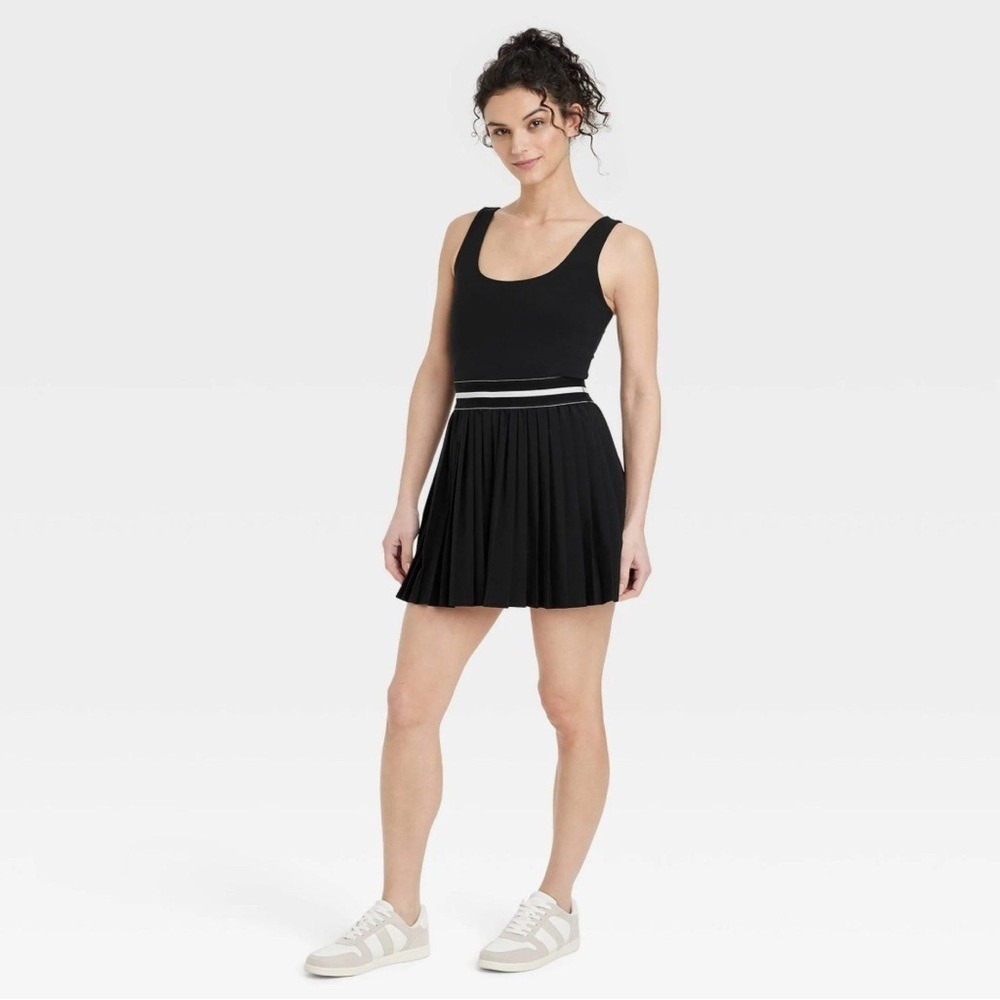 all in motion Black Pleated Tennis Skirt Athleisure Athletic Skort‎ Women's XS